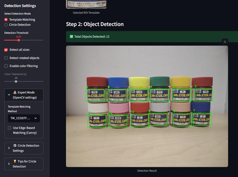 Paint Template Matching 2