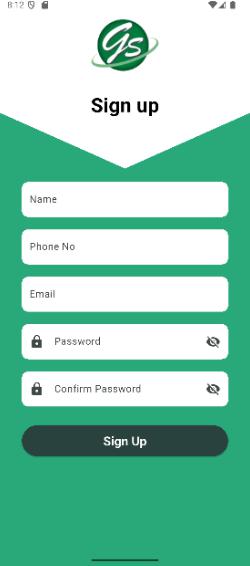 Sign Up Page